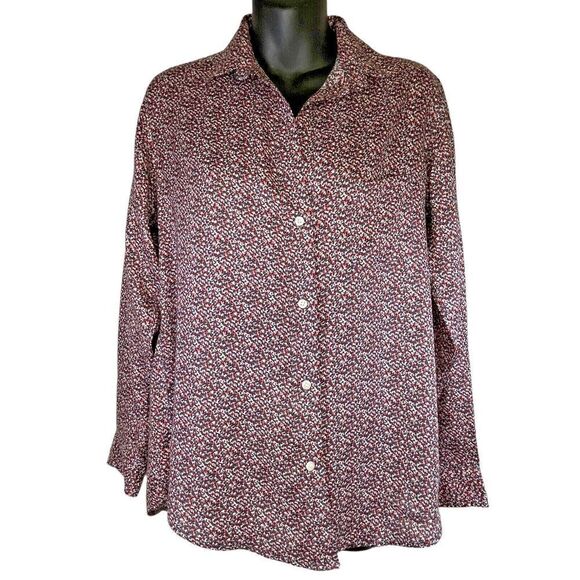 Frank & Eileen Grayson Hero Button Up Womens Shirt Top Lyocell Size 02‎ Small - Picture 1 of 14